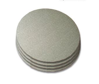 Picture of 10 INCH ROUND SILVER CARD 25 X 3MM